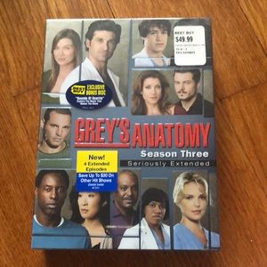 NWT Season 3 Grey’s Anatomy